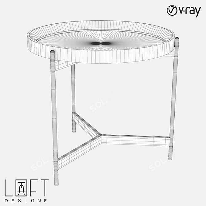 LoftDesign Coffee Table: Sleek, Stylish, and Functional 3D model image 2