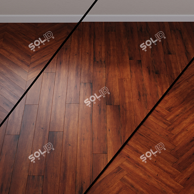 Exotic Maple Laminate - Rustic RIC1416 3D model image 1