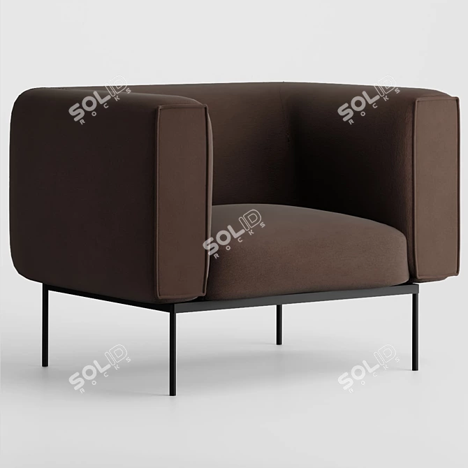 Prostoria Convert Armchair: Modern & Stylish Design 3D model image 1