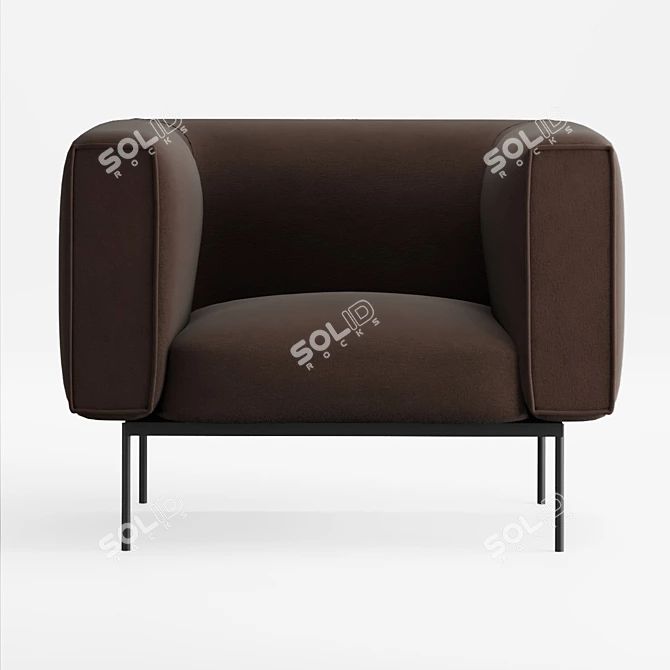 Prostoria Convert Armchair: Modern & Stylish Design 3D model image 2