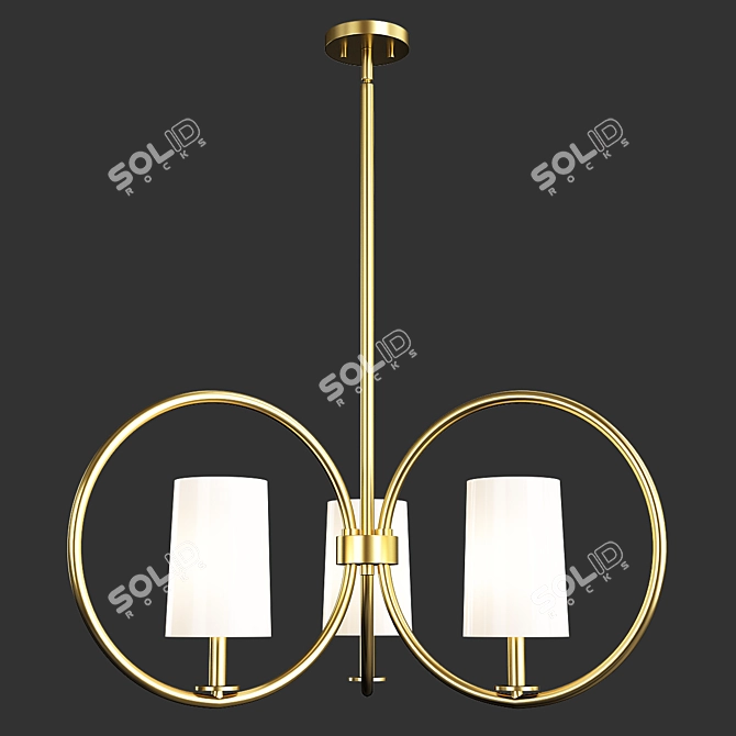 Elegant Meridian Chandelier 3D model image 1