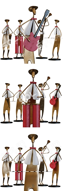 Musical Band Collectible Figurines 3D model image 6