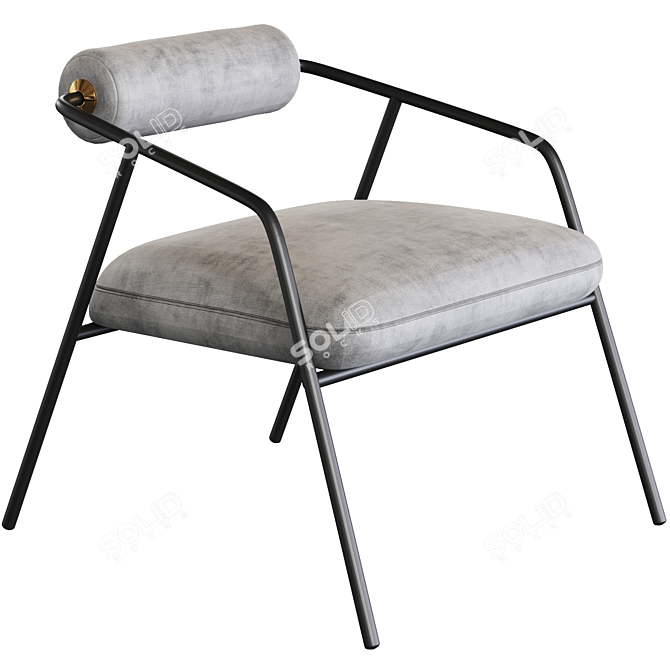 Elegant Cyrus Chair: Timeless Anthropologie Design 3D model image 1