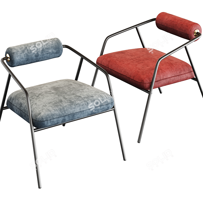 Elegant Cyrus Chair: Timeless Anthropologie Design 3D model image 2