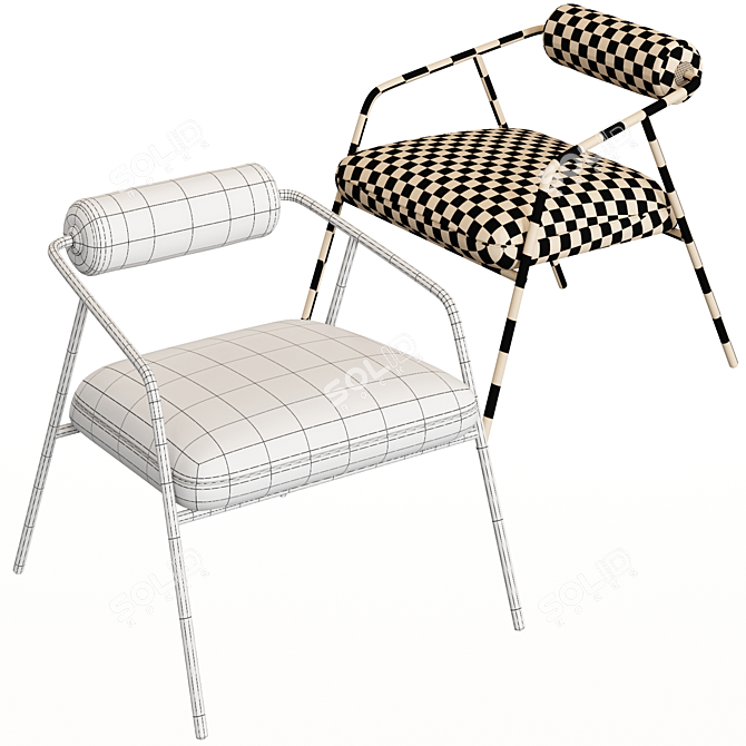 Elegant Cyrus Chair: Timeless Anthropologie Design 3D model image 3