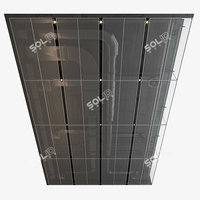 Modern Decorative Ceiling Set 3D model image 8