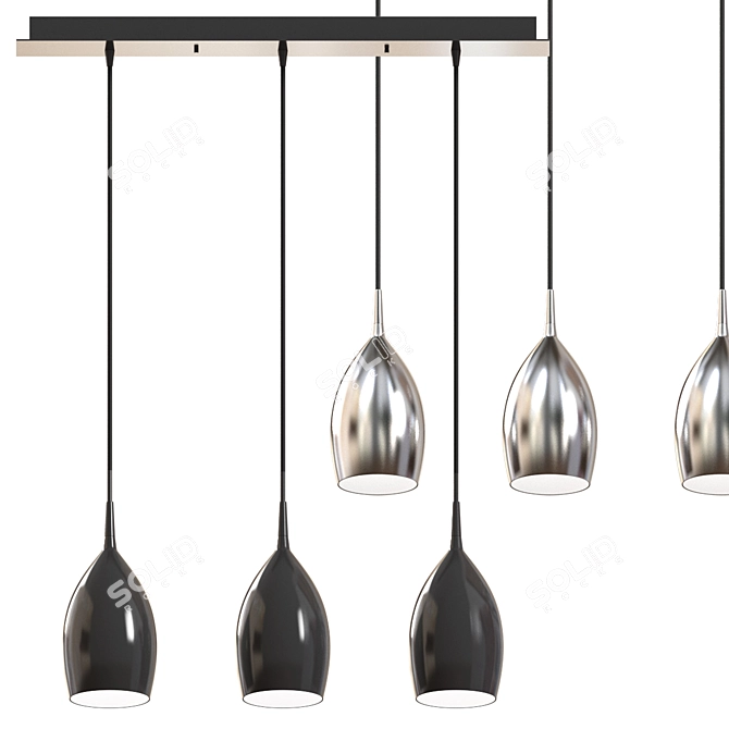 Modern Pendant Lamp: Lussole Collina 3D model image 1