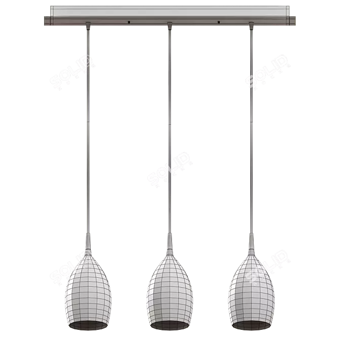 Modern Pendant Lamp: Lussole Collina 3D model image 2