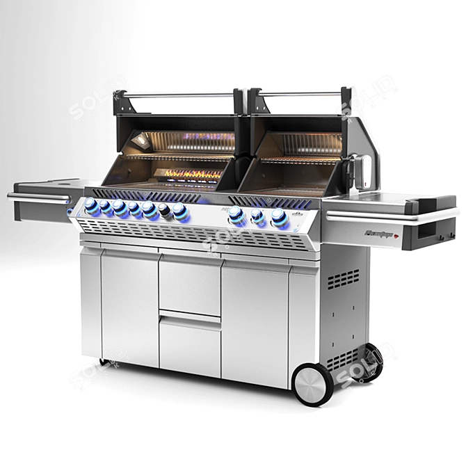 Napoleon Prestige PRO 825 RSBI: Ultimate Gas Grill BBQ 3D model image 2