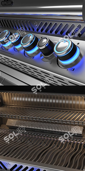 Napoleon Prestige PRO 825 RSBI: Ultimate Gas Grill BBQ 3D model image 8