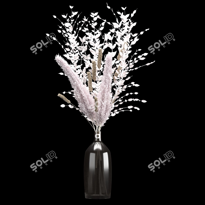 Elegant Vase Bouquet 3D model image 6