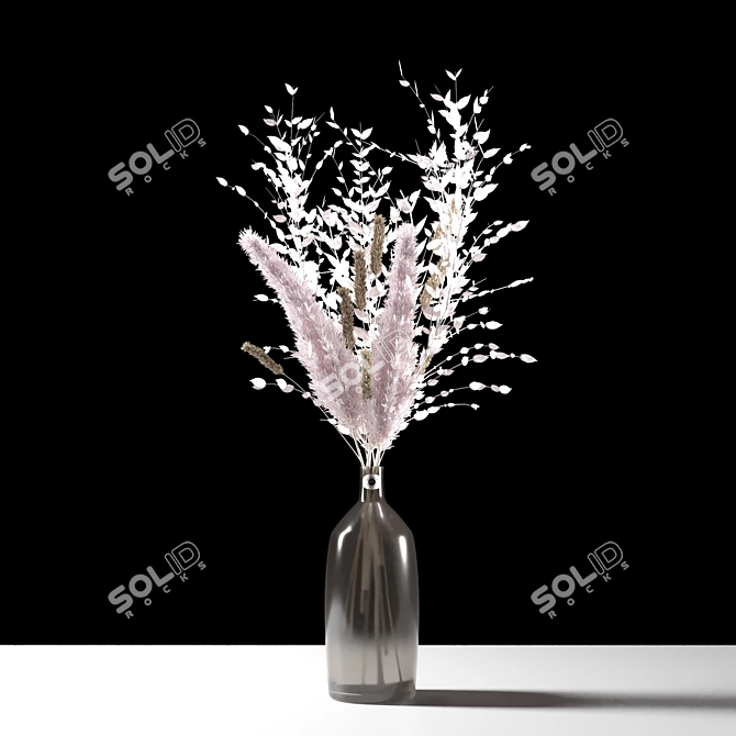 Elegant Vase Bouquet 3D model image 7