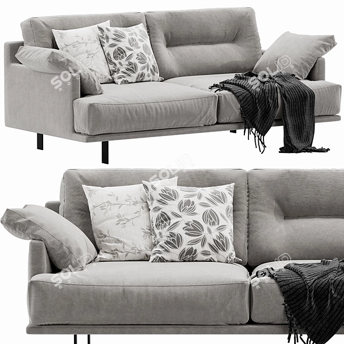 Modern Linteloo George Sofa 3D model image 1