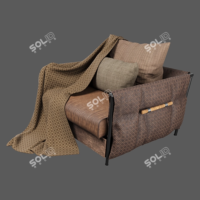 Elegant Armchair for Stylish Comfort 3D model image 1