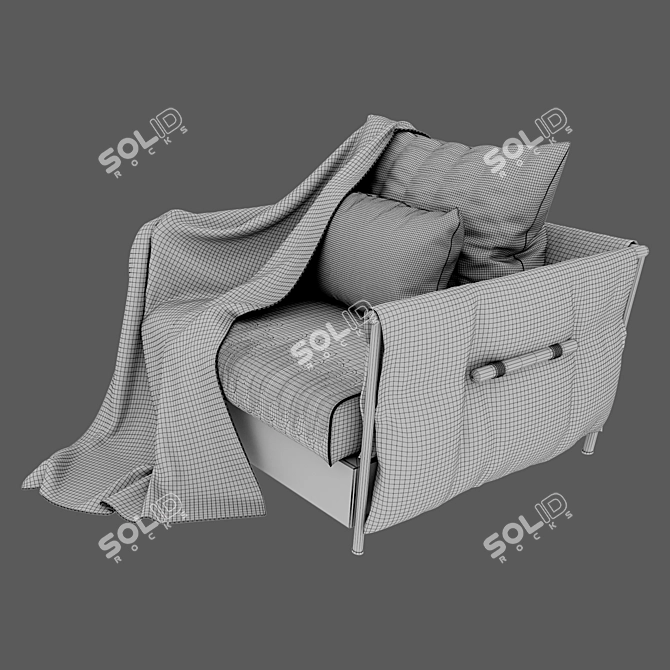 Elegant Armchair for Stylish Comfort 3D model image 8