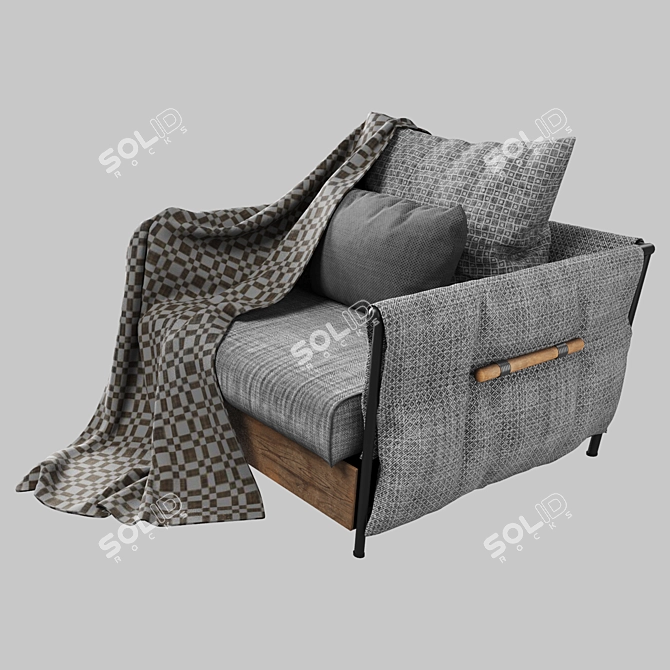 Elegant Armchair for Stylish Comfort 3D model image 11