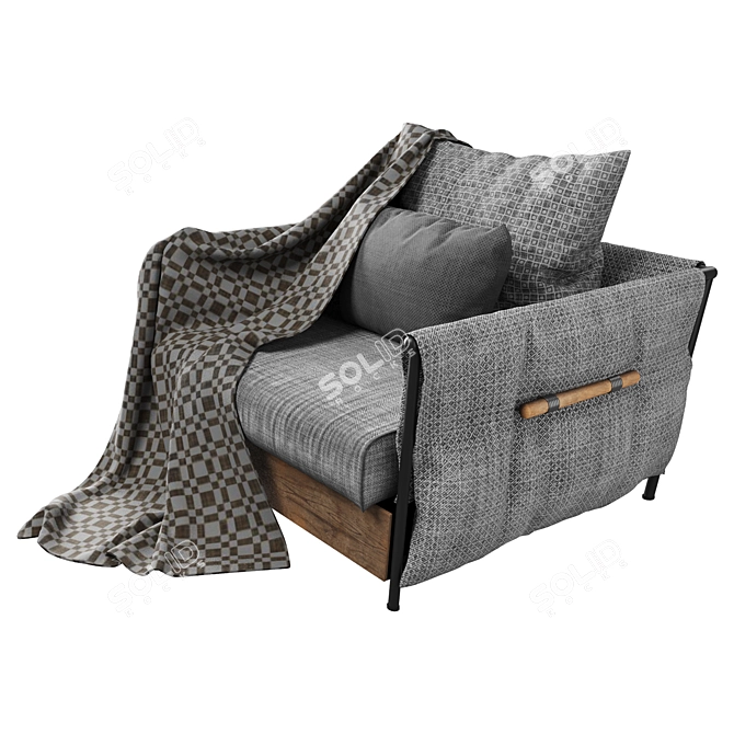 Elegant Armchair for Stylish Comfort 3D model image 20