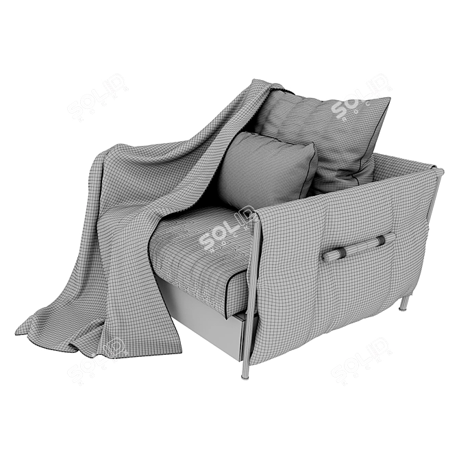 Elegant Armchair for Stylish Comfort 3D model image 24