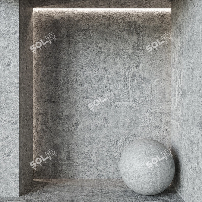 Sleek Plaster #79: High-Res Seamless Textures 3D model image 2