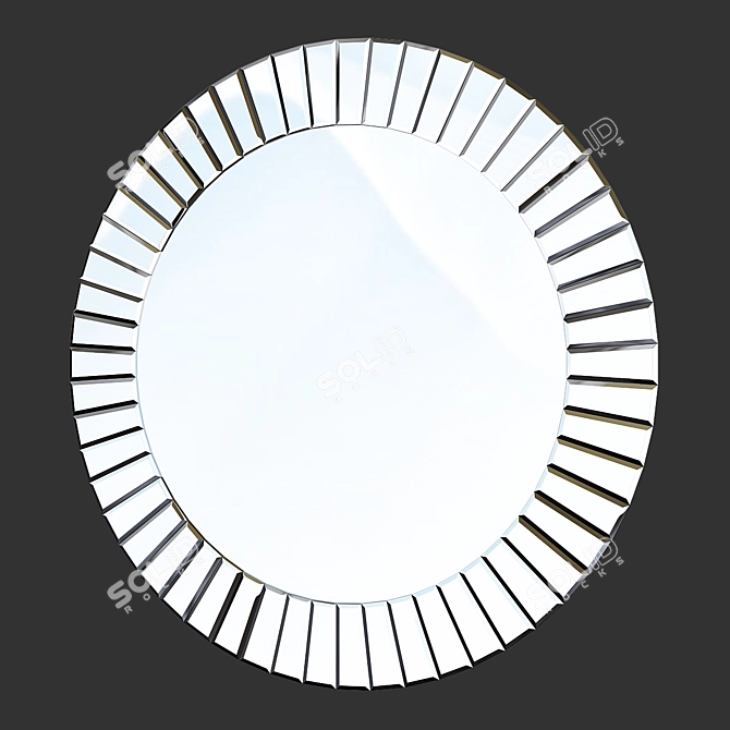 Modern Wonderland Fortune Mirror 3D model image 4