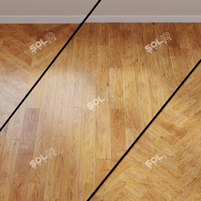 Rustic White Oak Laminate: QUICK-STEP 3D model image 1