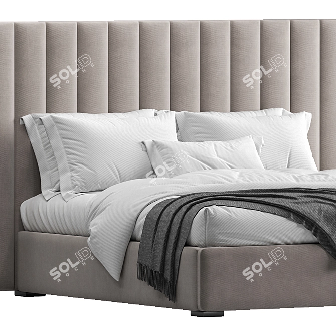 RH Modena Vertical Platform Bed 3D model image 3