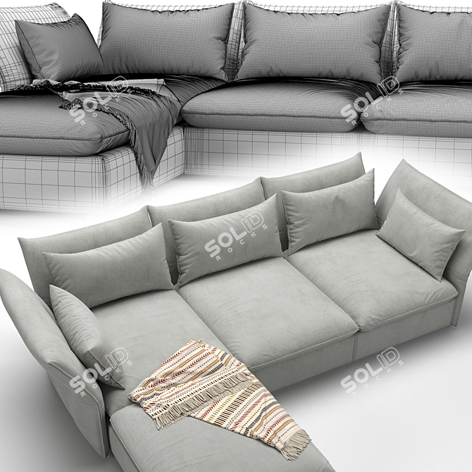 Mariposa: The Ultimate Comfort Sofa 3D model image 5