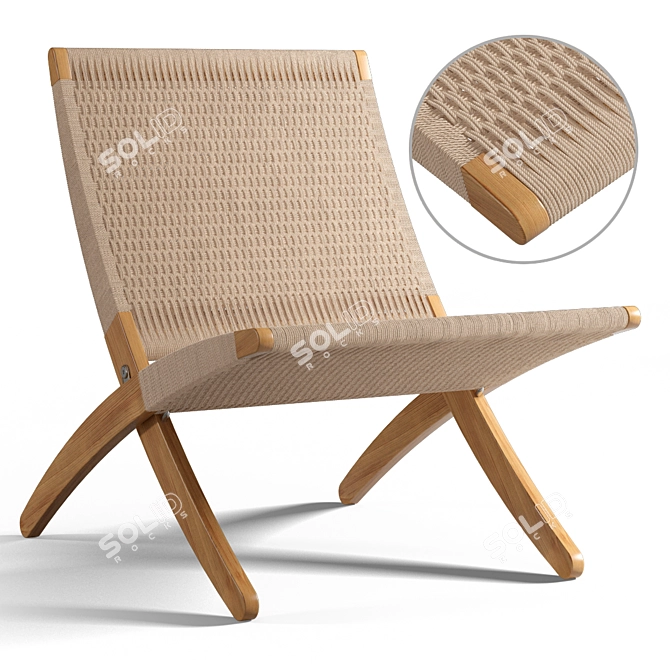 Sleek Cuba Chair: Stylish and Comfortable 3D model image 6
