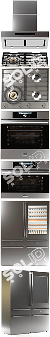 Asko 2: Complete Kitchen Appliance Set 3D model image 3