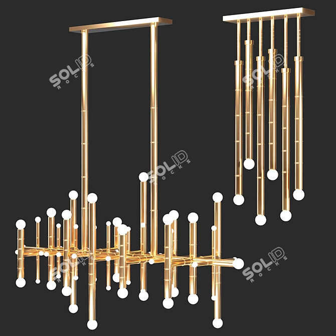 Elegant Meurice Chandelier: Timeless Beauty 3D model image 3