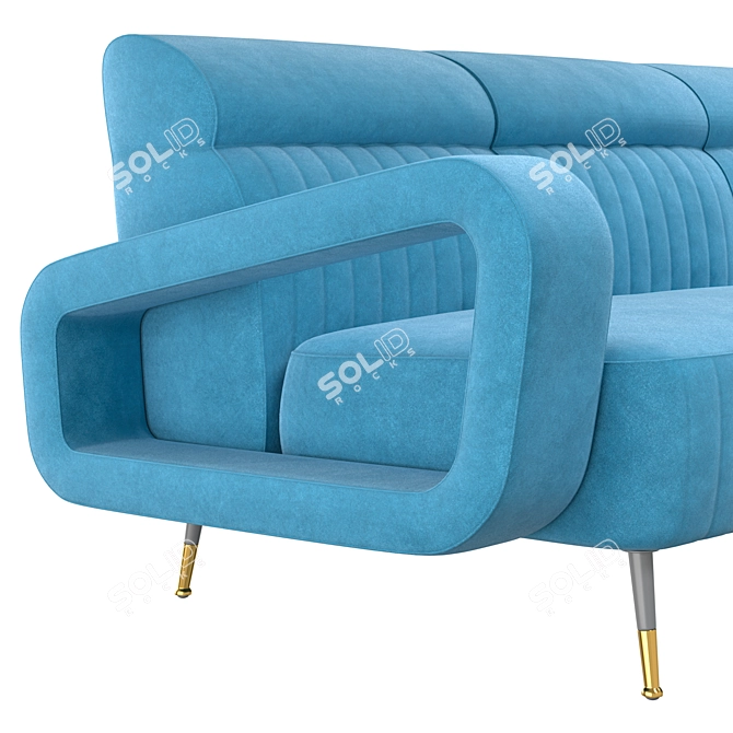 Vical Sladki Sofa: Elegant and Spacious 3D model image 2