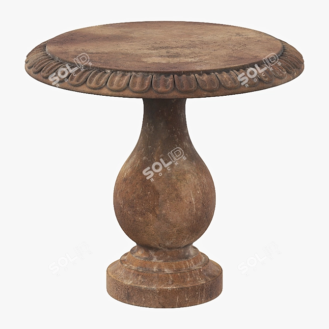 EcoGarden Round Table: Luxury and Functionality 3D model image 1