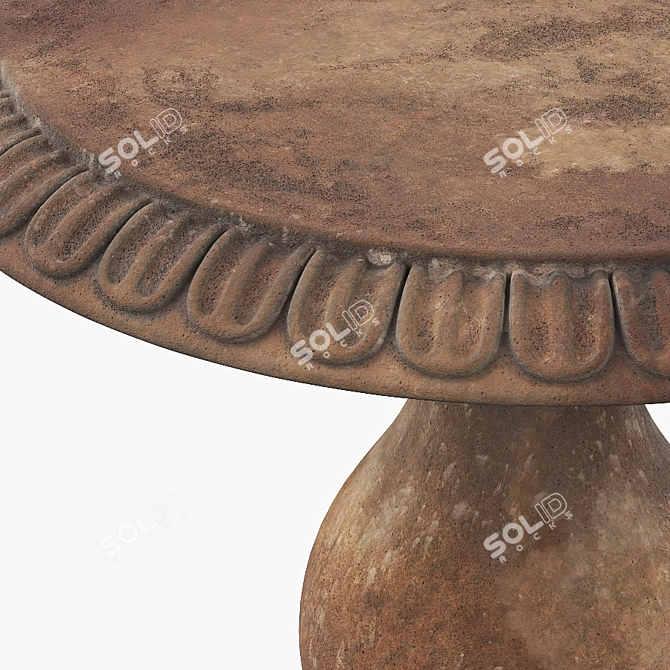 EcoGarden Round Table: Luxury and Functionality 3D model image 2