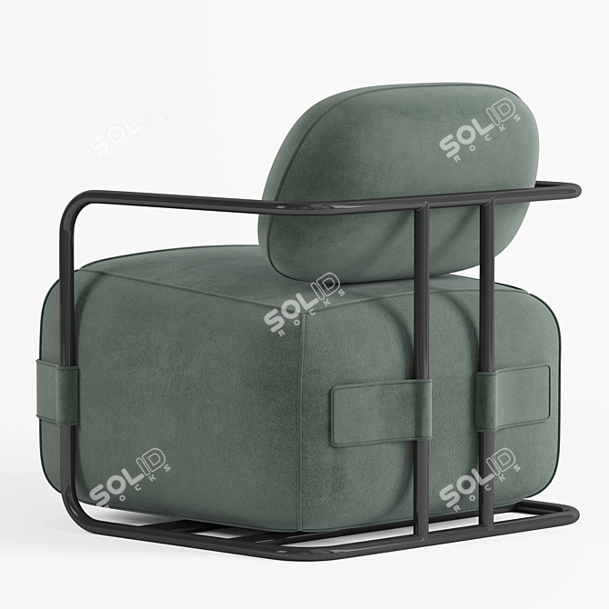 Relax in Style with our Comfy Armchair 3D model image 3