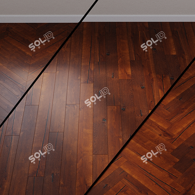 Imperio Oiled Caramel Oak Parquet 3D model image 1