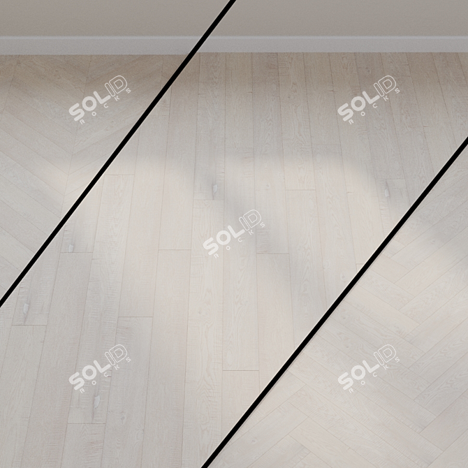 Quick-Step Imperio Collection: White Sawn Oak Parquet 3D model image 1