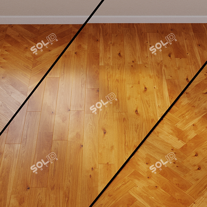 Quick-Step Imperio Oak Parquet: Natural Elegance 3D model image 1