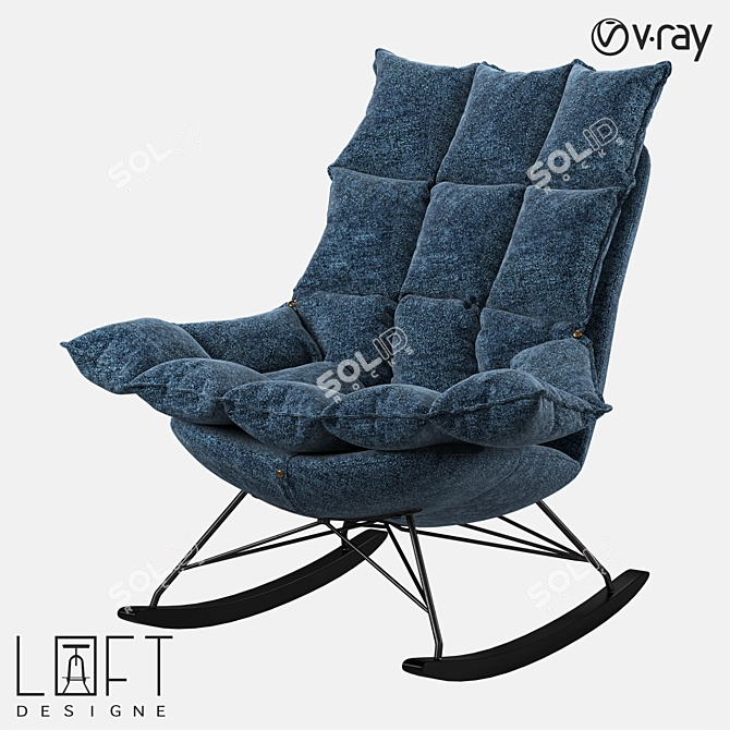 LoftDesigne Armchair - Modern, Stylish and Comfortable 3D model image 1