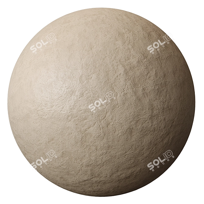 Elegant Gray Plaster Texture 3D model image 3