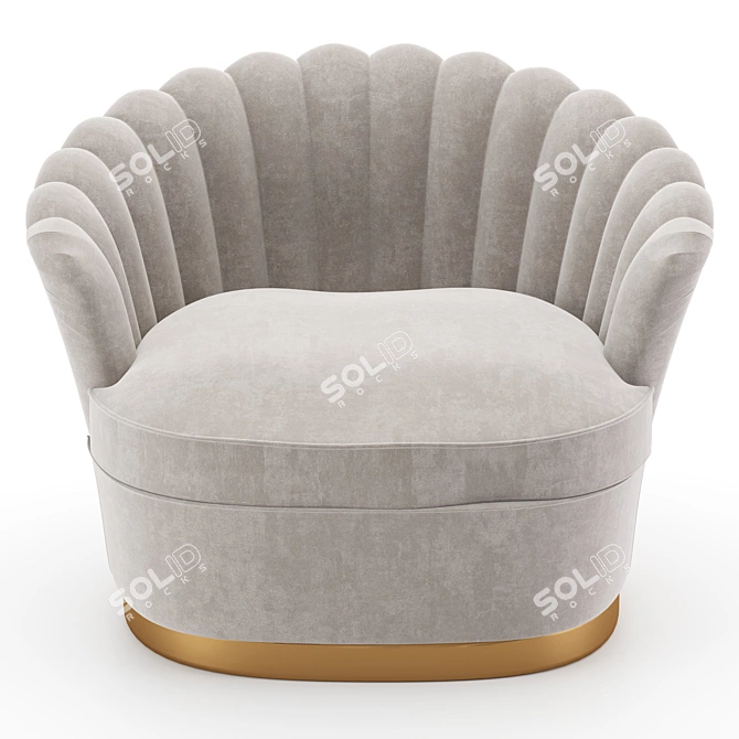 Elegant Zanaboni Armchairs: A Perfect Blend of Style and Comfort 3D model image 4