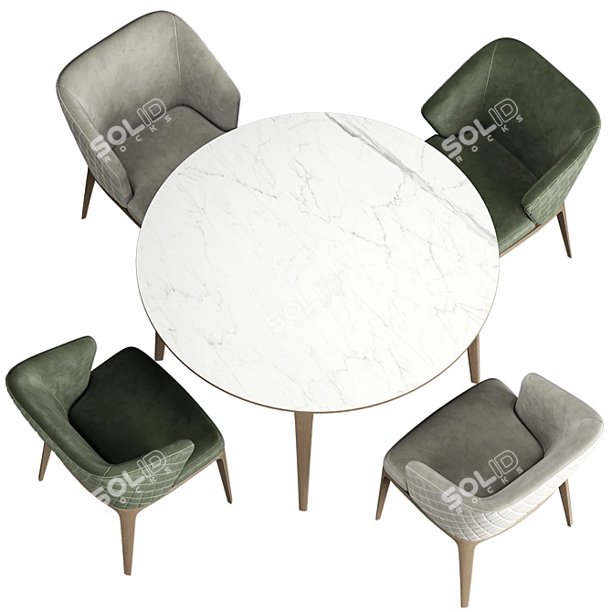 Fold Chair: Modern, Stylish, Space Saving 3D model image 4