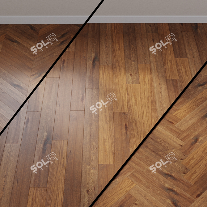 Palazzo Oak Parquet Board 3D model image 1