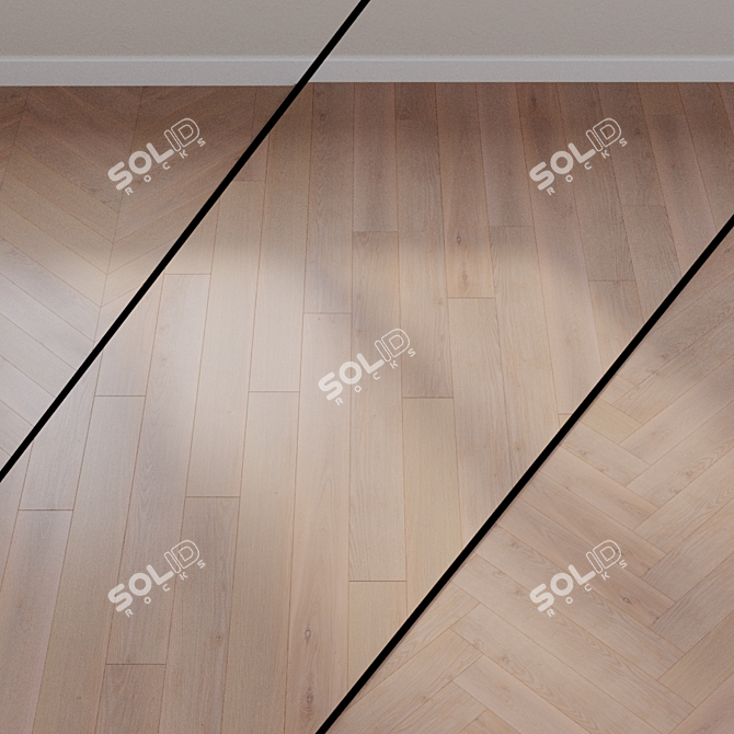 Quick-Step Palazzo Smoky Oak Parquet Board 3D model image 1