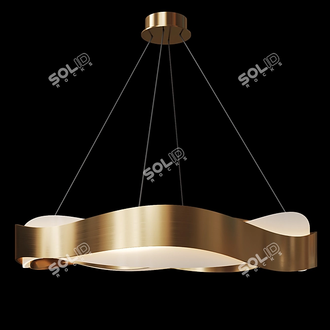 Elegant Malika Lamp - Modern Design 3D model image 1