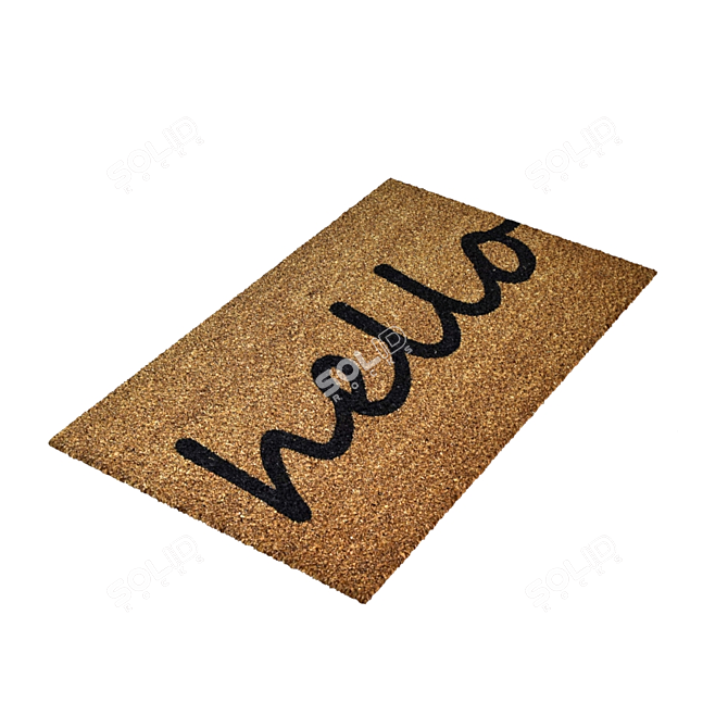 NINAMAR Hello Coir Door Mat 3D model image 1