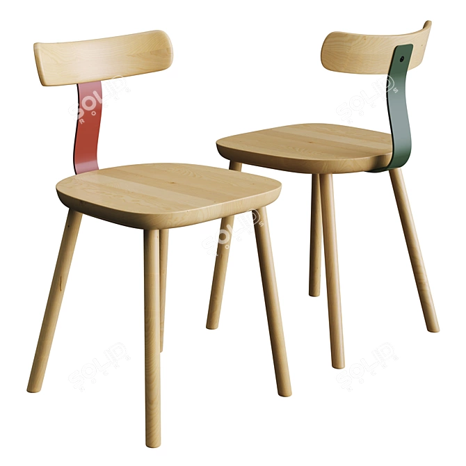Maruni T1 Chair: Modern Elegance 3D model image 1