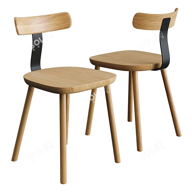 Maruni T1 Chair: Modern Elegance 3D model image 4