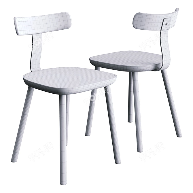 Maruni T1 Chair: Modern Elegance 3D model image 5
