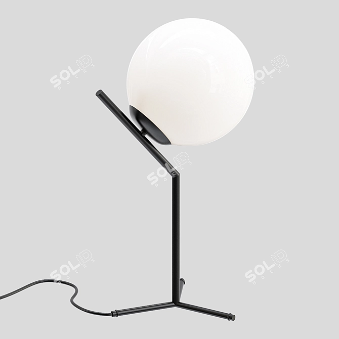 Sleek Black Table Lamp: Flos Table 1 3D model image 2