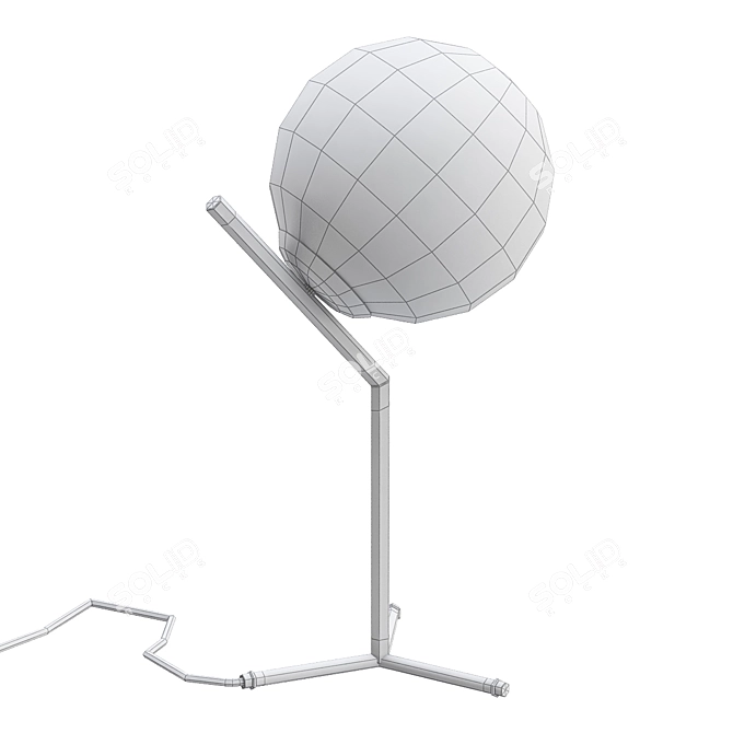 Sleek Black Table Lamp: Flos Table 1 3D model image 3